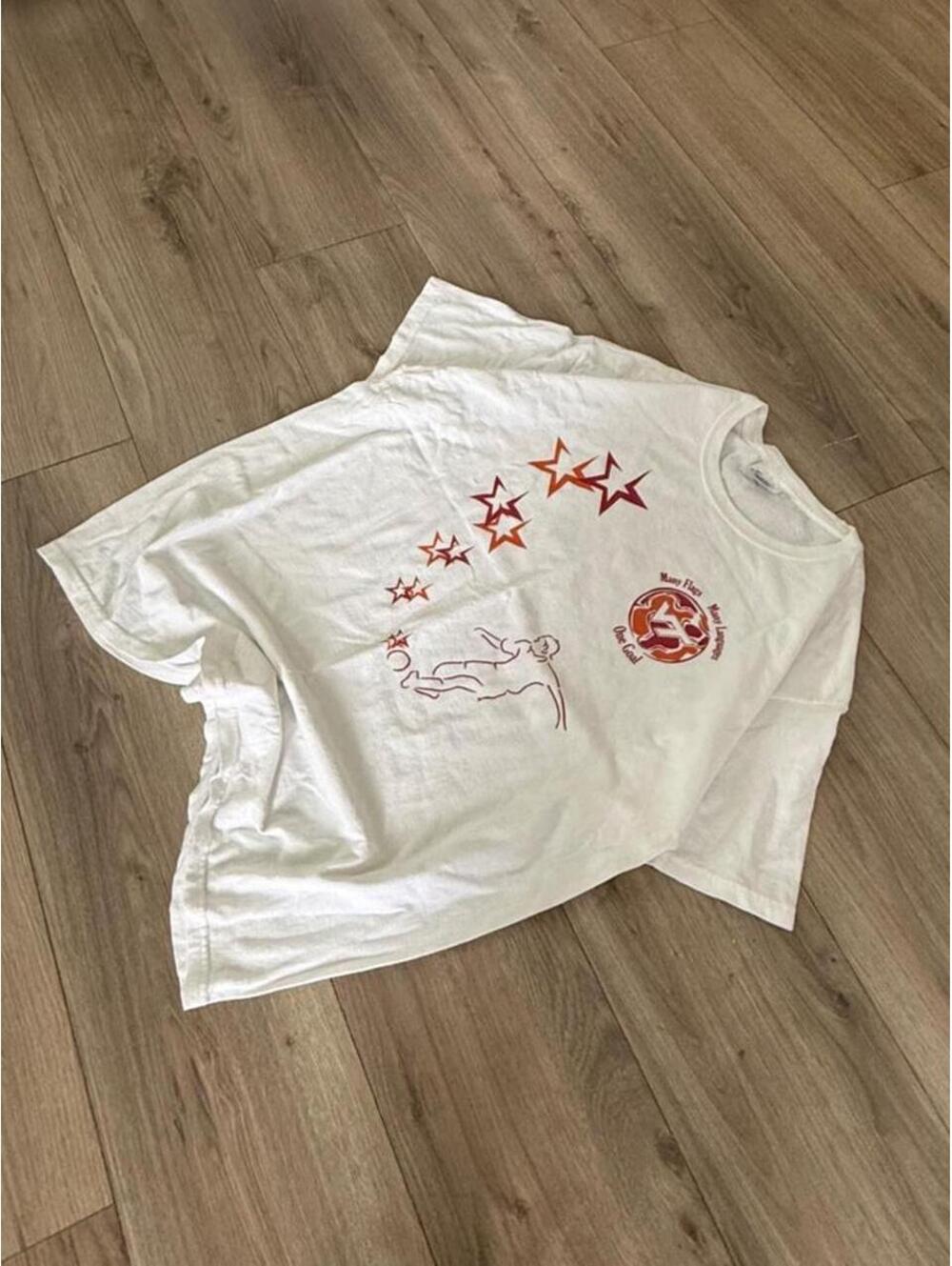 Hanes Virginia Tech White Vintage 90s Soccer T-shirt